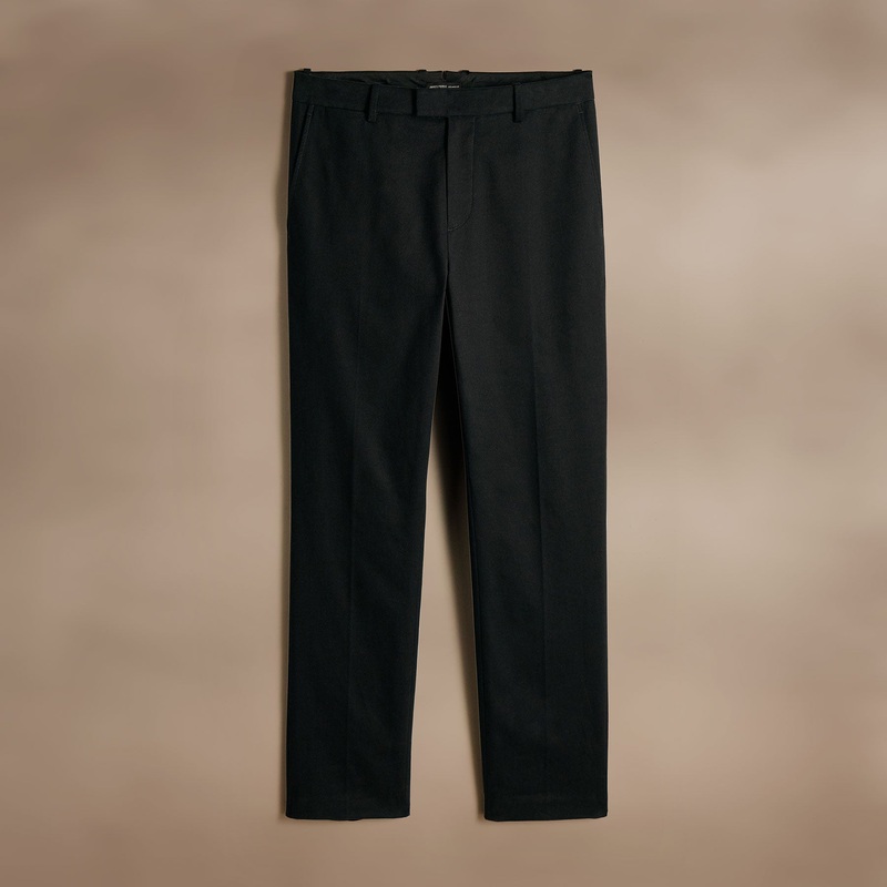 Cashmere Touch Twill Trouser – Black