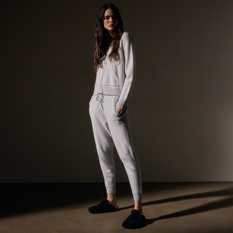Cashmere Track Pant – Pale Blue