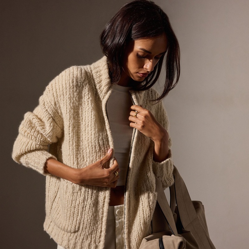 Cloud Knit Cardigan – Biscotti