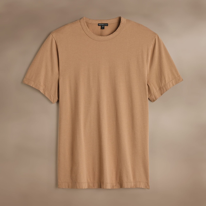 Heavy Luxe Jersey Crew – Camel