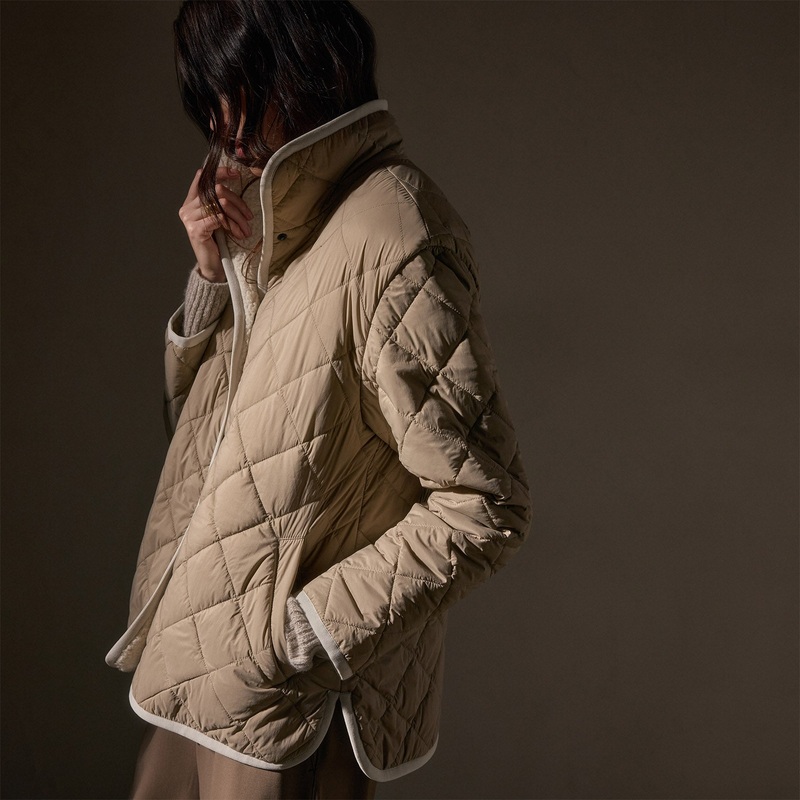 Sherpa Lined Insulated Snap Front Jacket – Light Tan/Natural