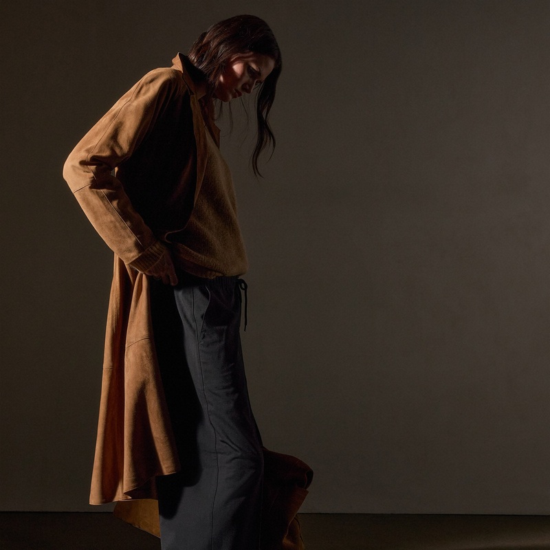 Unlined Suede Trench Coat – Toffee