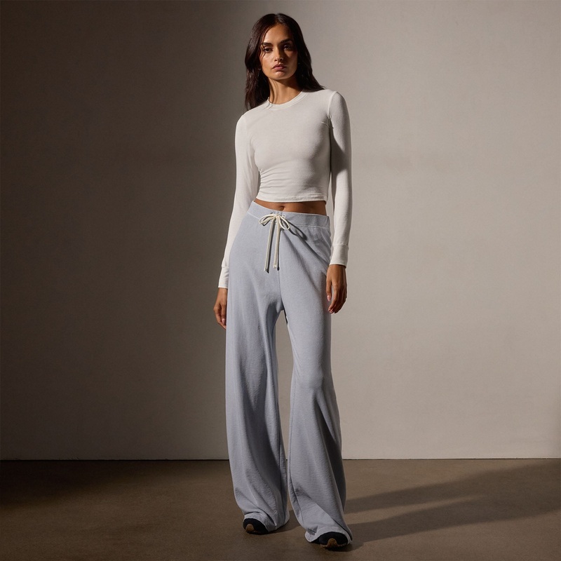 Wide Leg Sweatpant – Grey Glacier Pigment