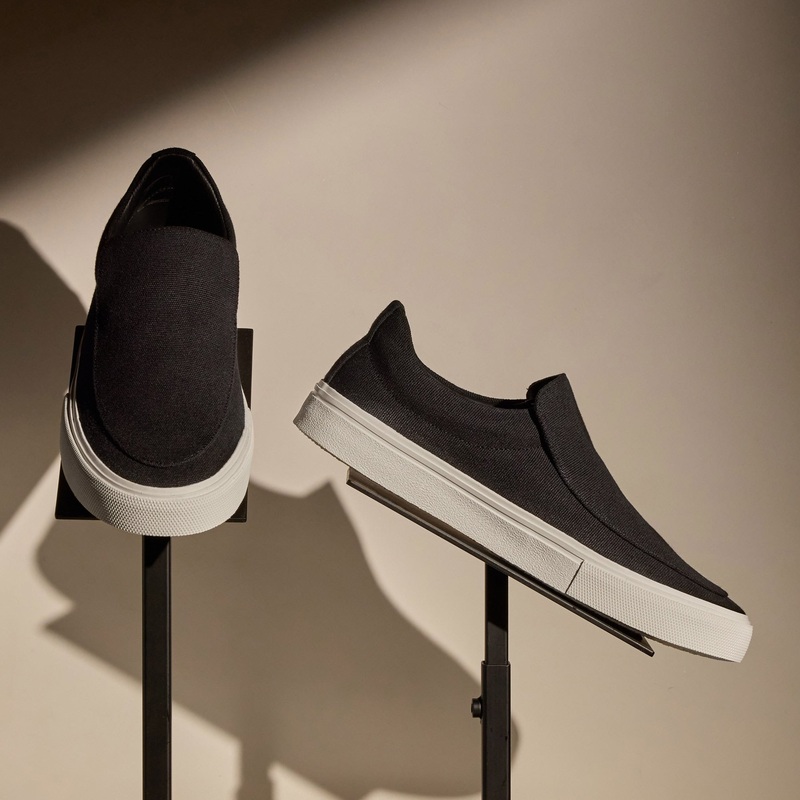 Women’s Coastal Canvas Slip On – Black