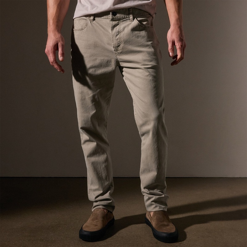 Brushed Twill 5 Pocket Pant – Light Tan Pigment