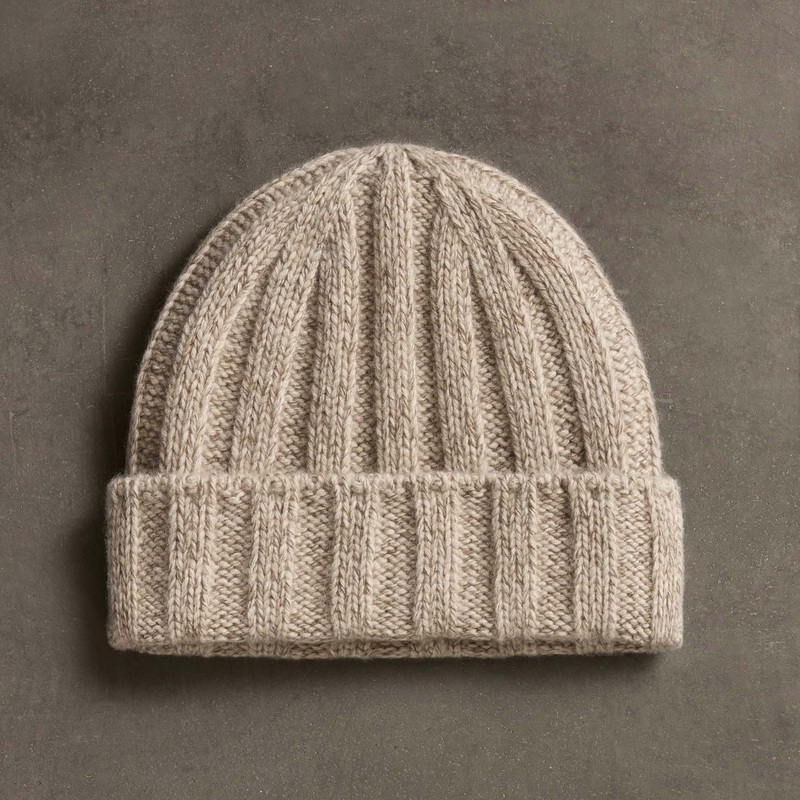 Cashmere Marled Beanie – Stone Marl