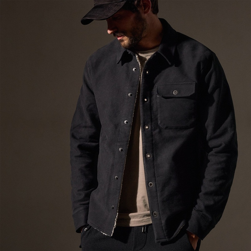 Cotton Moleskin Shirt Jacket – Magma