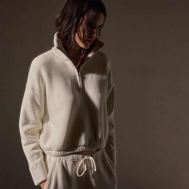 Cozy Half Zip – Ivory