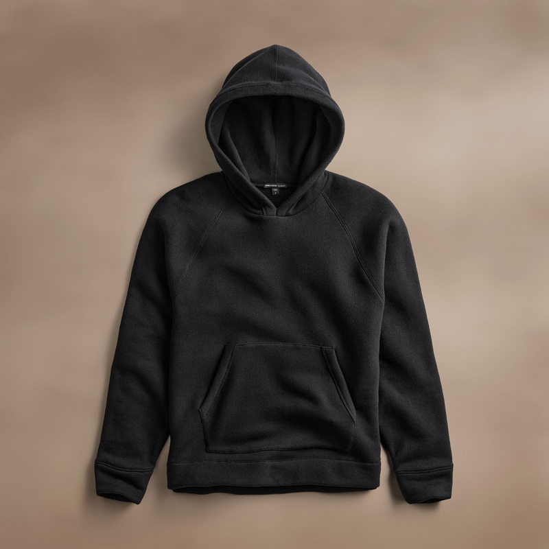 Cozy Hooded Sweatshirt – Black