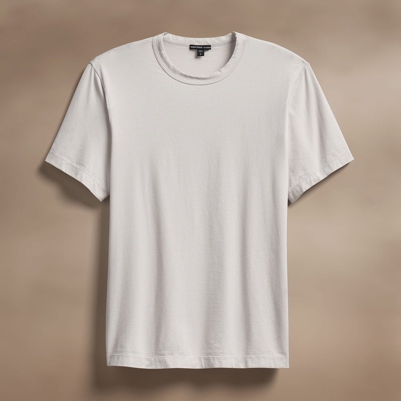 Heavy Luxe Jersey Crew – Light Mist