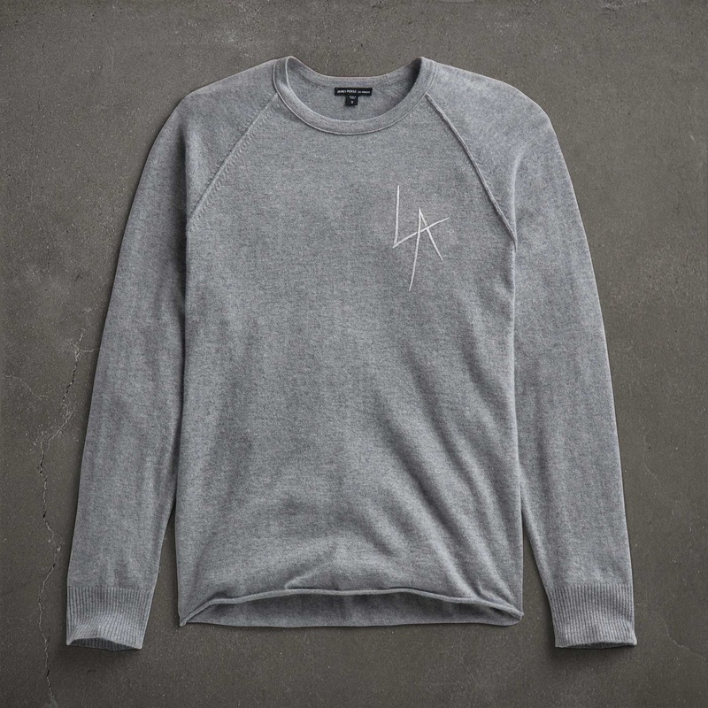 JP x LA Cashmere Raglan – Heather Grey