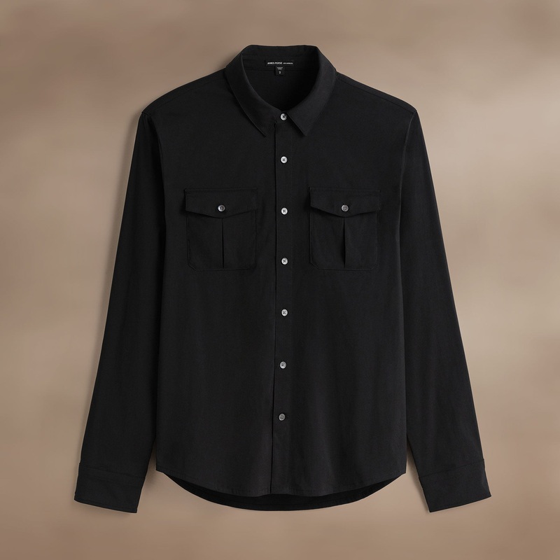 Performance Poplin Shirt – Black