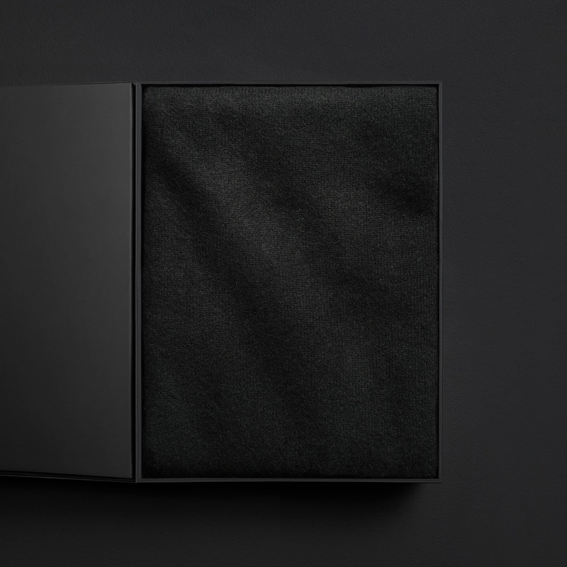 Solid Cashmere Blanket Gift Box – Black