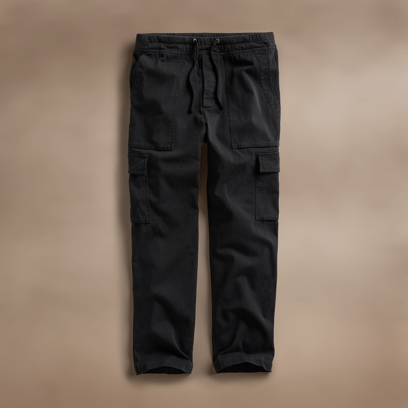 Army Cotton Slub Cargo Pant – Black Pigment