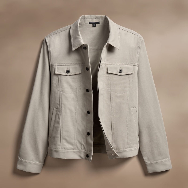 Cashmere Touch Cotton Jacket – Light Tan