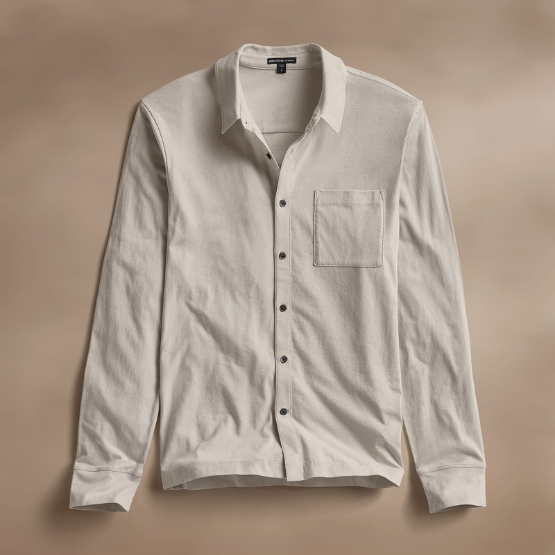Clean Finish Jersey Shirt – Salt