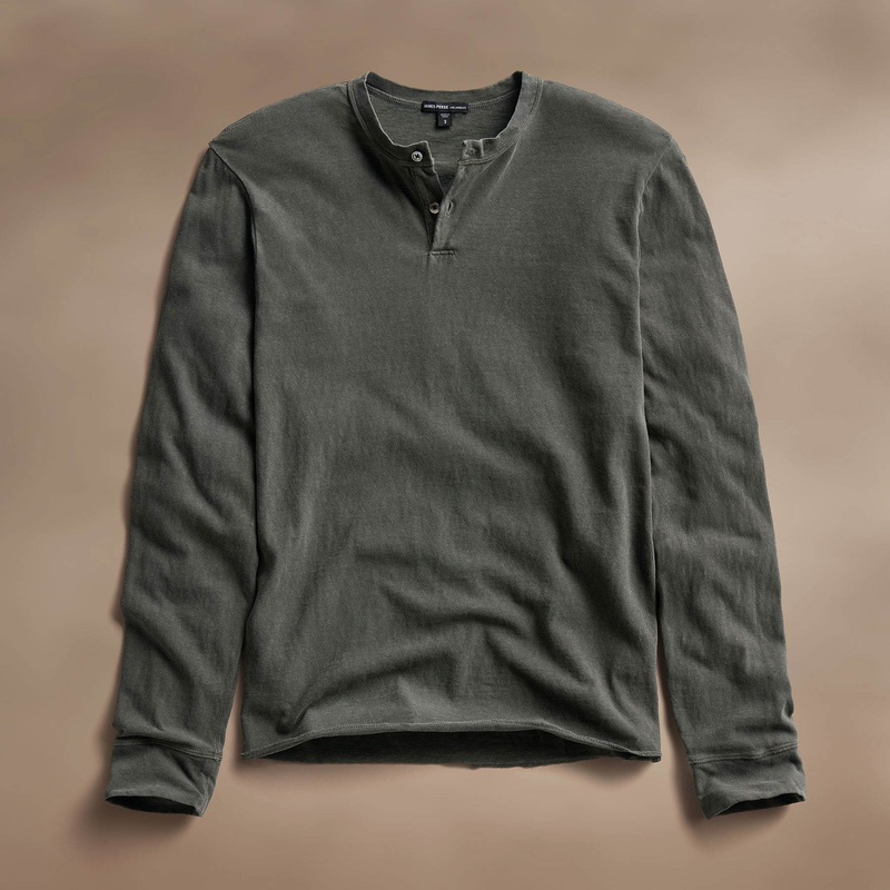 Slub Jersey Henley – Granite Pigment