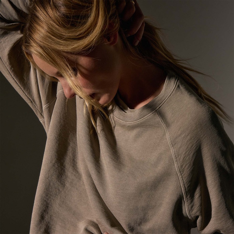 Vintage French Terry Relaxed Sweatshirt – Overcast Pigment