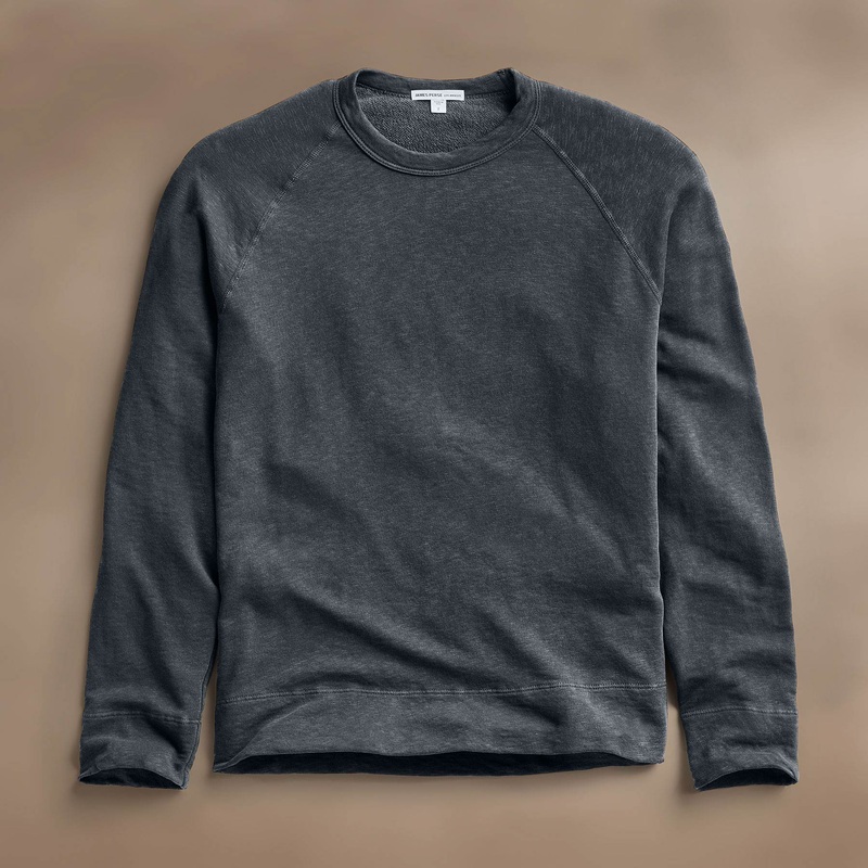 Vintage French Terry Sweatshirt – Asphalt Pigment