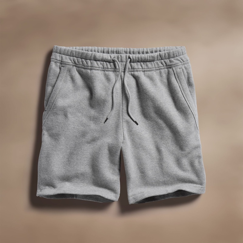Cozy Sweat Short – Heather Grey