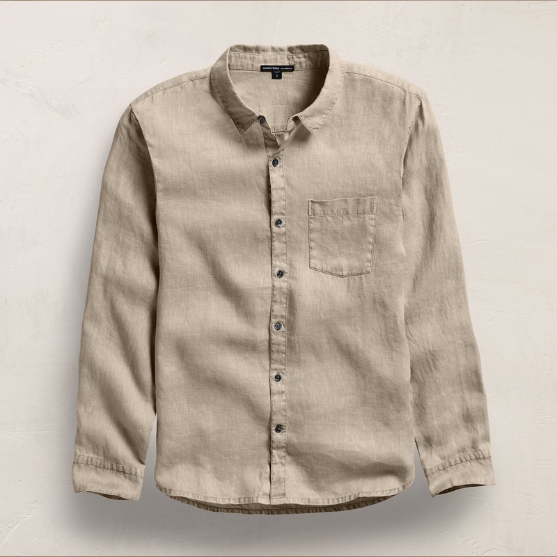 Lightweight Linen Shirt – Overcast Pigment