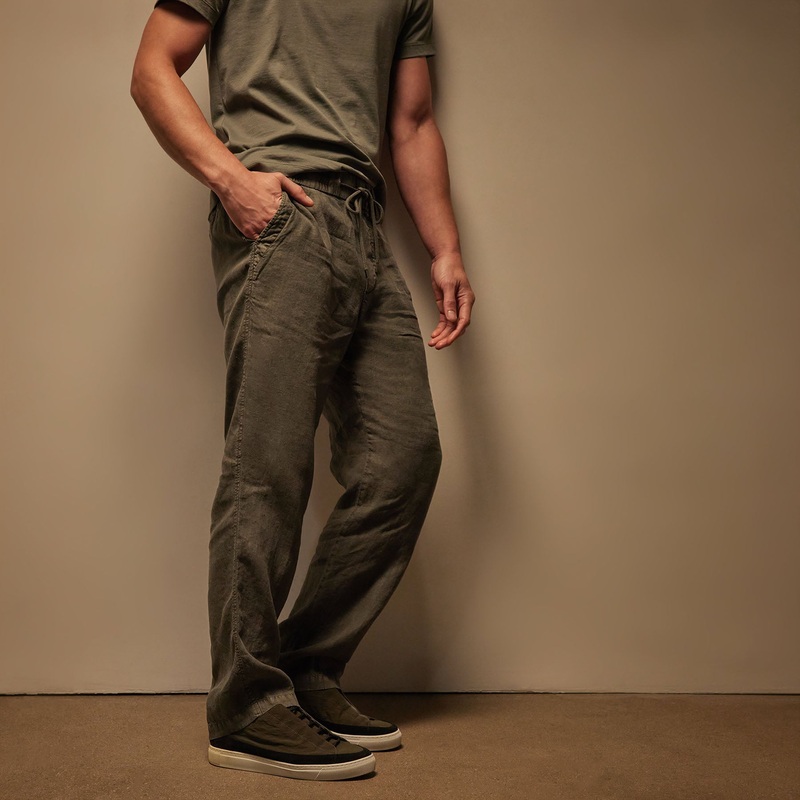 Relaxed Linen Pant – Palm Pigment