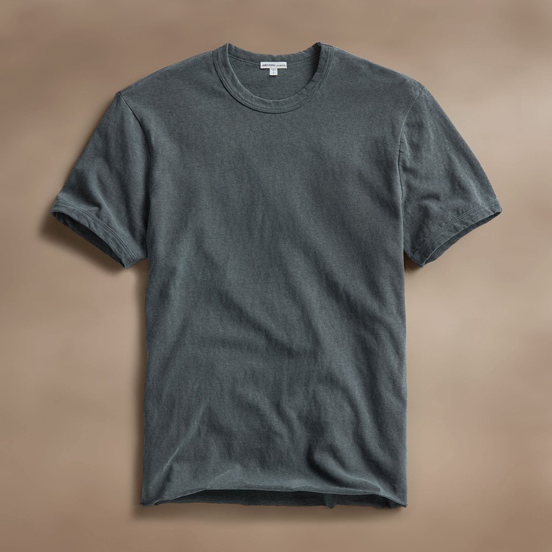 Slub Jersey Short Sleeve Crew – Asphalt Pigment