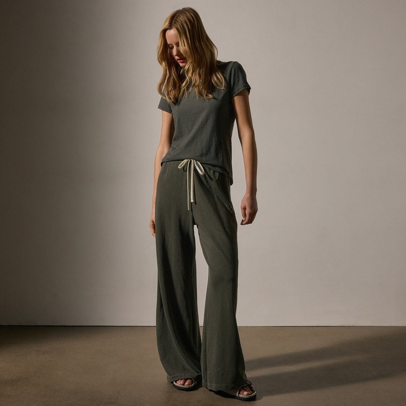 Wide Leg Sweatpant – Granite Pigment