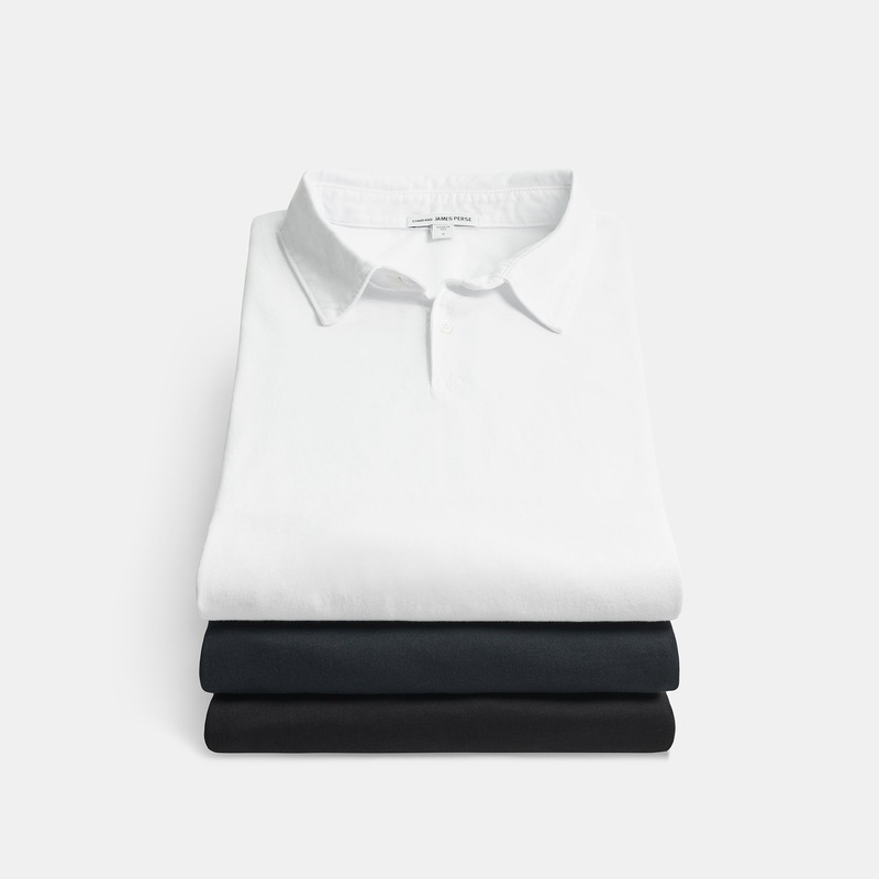 3 Pack Sueded Jersey Polo – Black/White/Deep