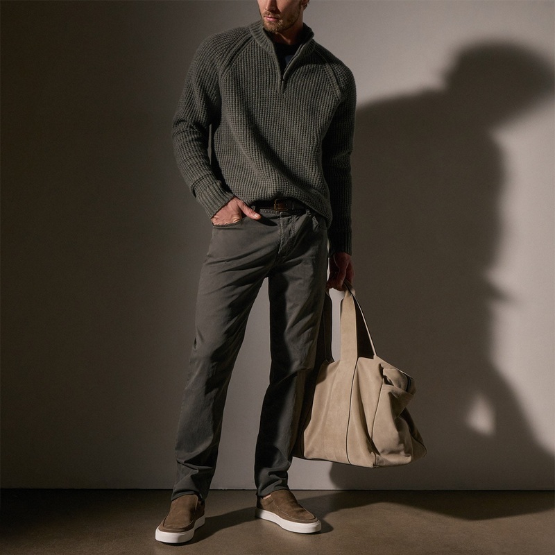 Brushed Twill 5 Pocket Pant – Granite Pigment