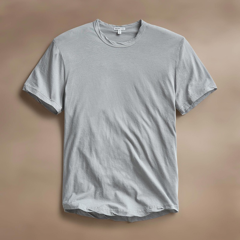 Clear Jersey Crew – Grey Sky Pigment