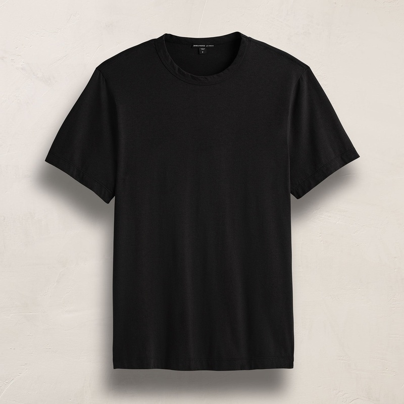 Heavy Luxe Jersey Crew – Black
