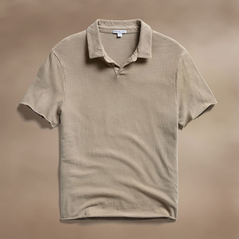 Slub Jersey Polo – Overcast Pigment
