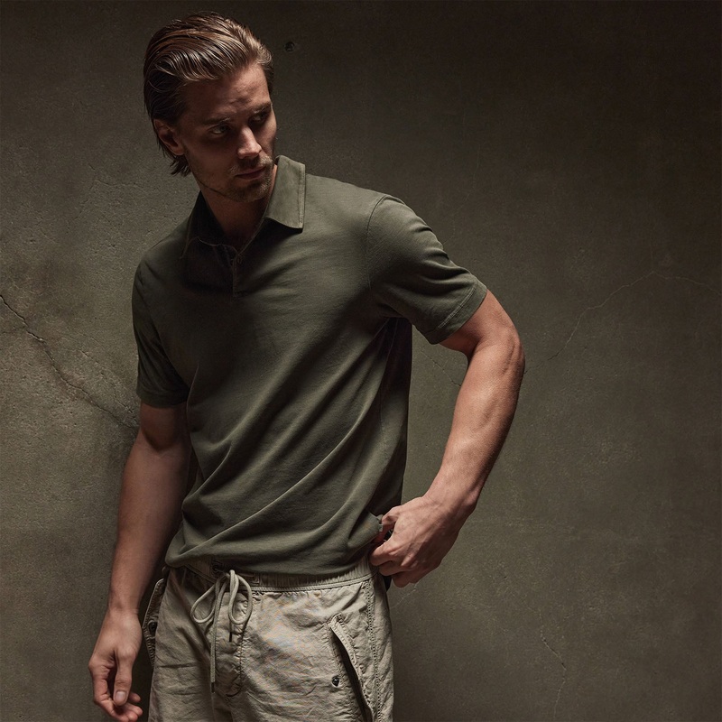 Sueded Jersey Polo – Platoon Pigment