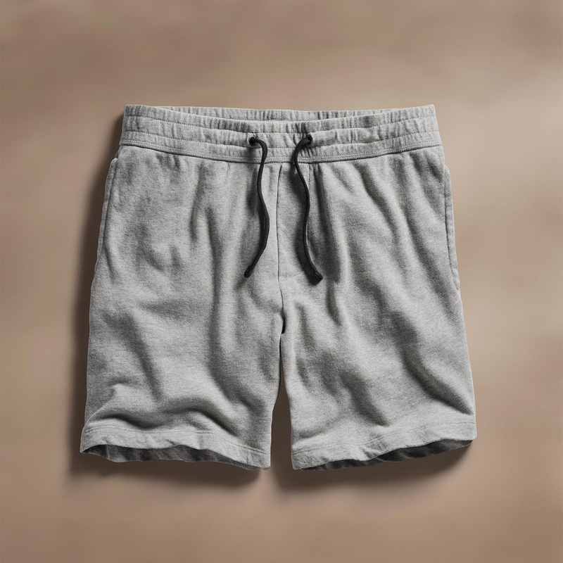 Vintage French Terry Sweat Short – Heather Grey