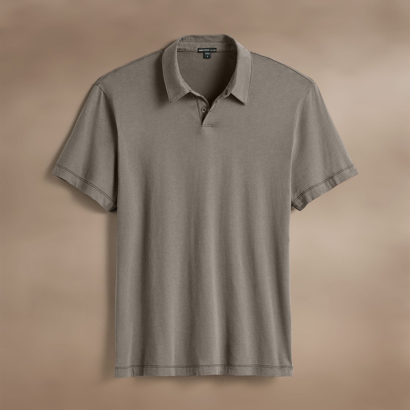 Brushed Lotus Polo – Granite