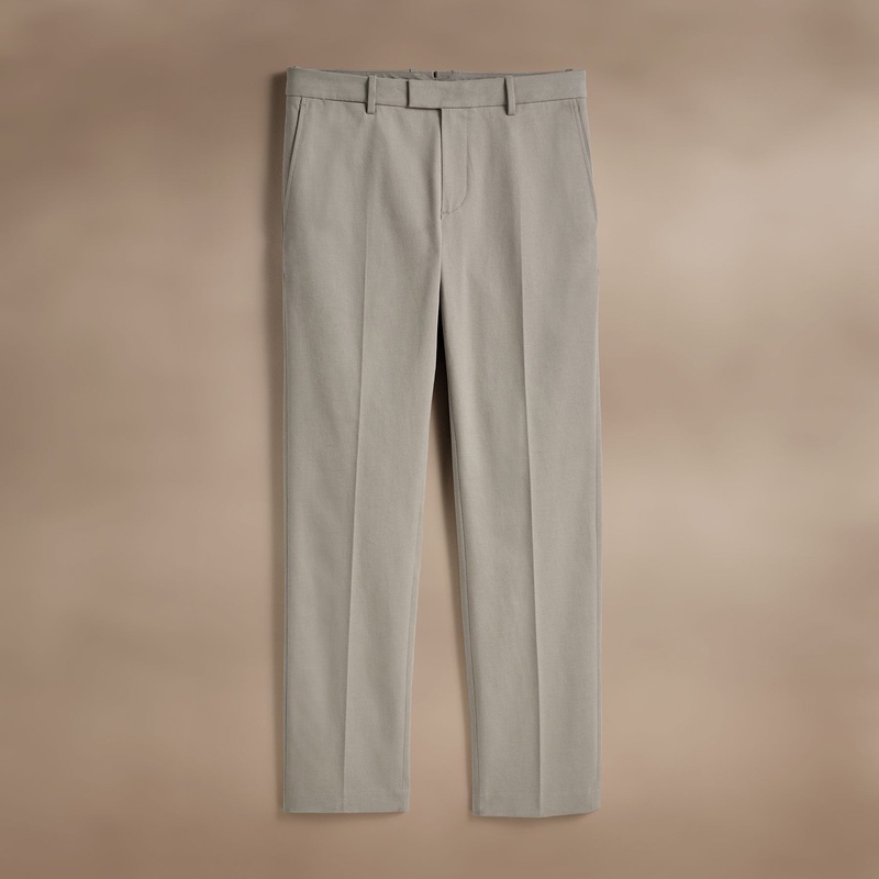 Cashmere Touch Twill Trouser – Light Tan