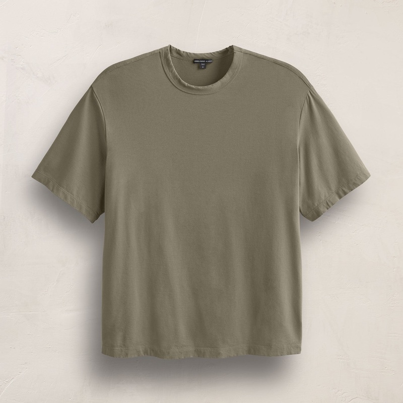 Heavy Luxe Jersey Oversized Crew – Birch