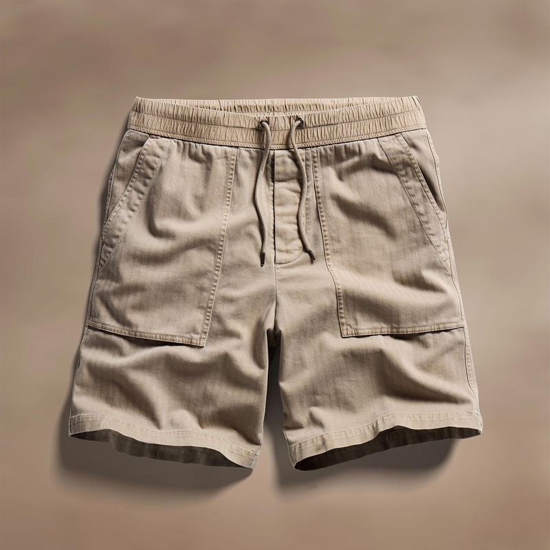 Herringbone Twill Utility Short Short – Overcast Pigment