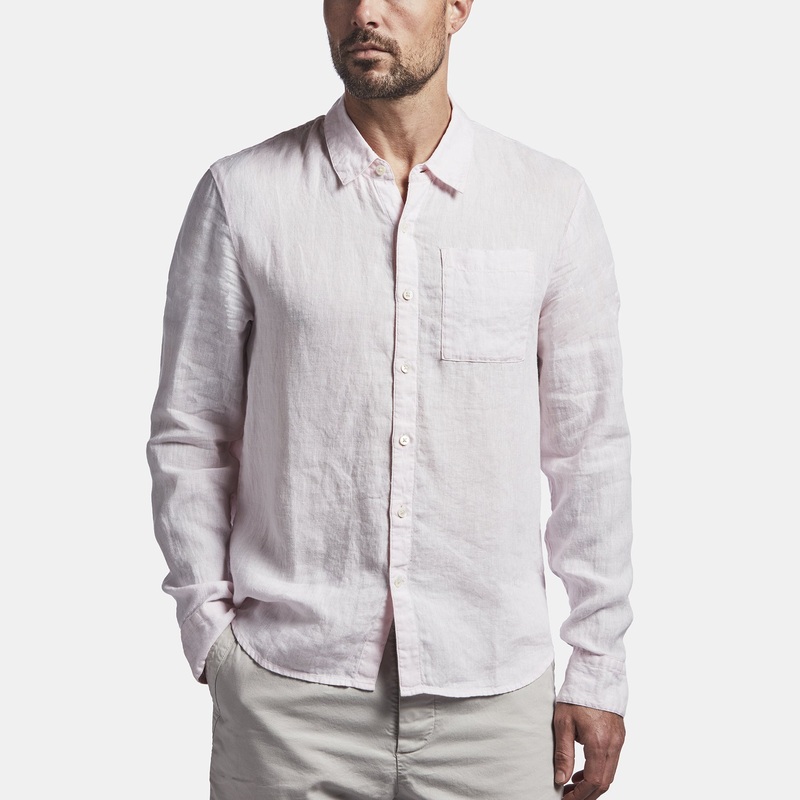 Long Sleeve Linen Pocket Shirt – Rosie