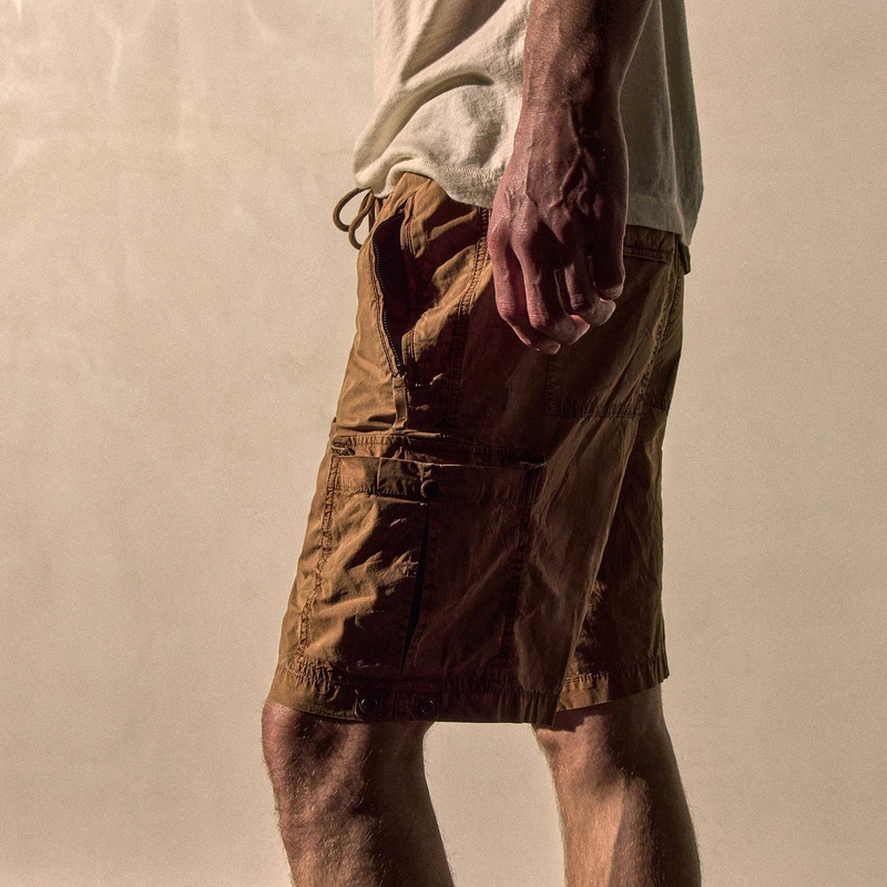 Parachute Poplin Cargo Short – Whiskey Pigment