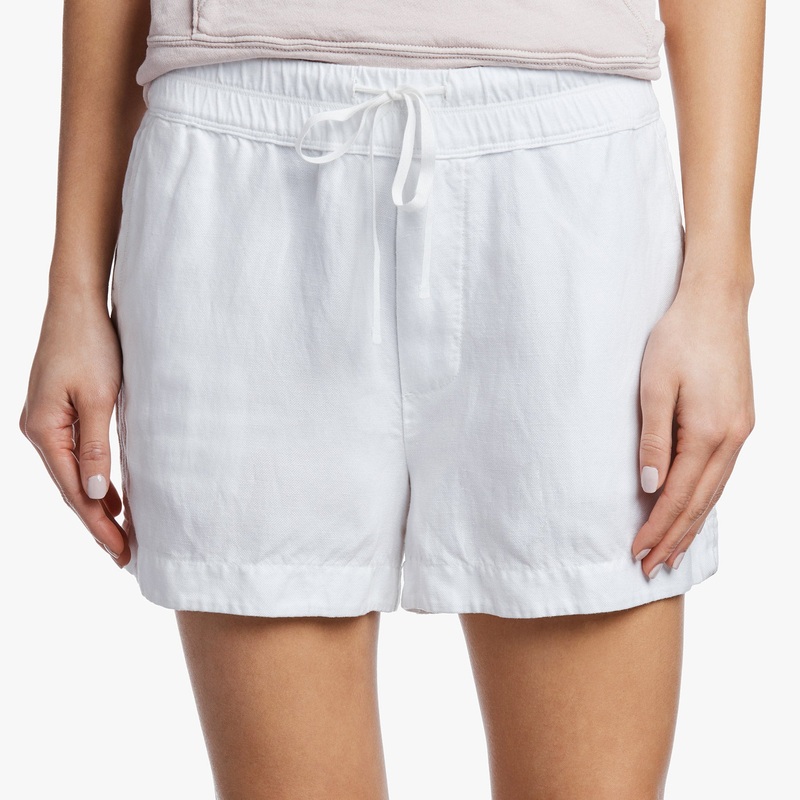 Canvas Linen Short – White
