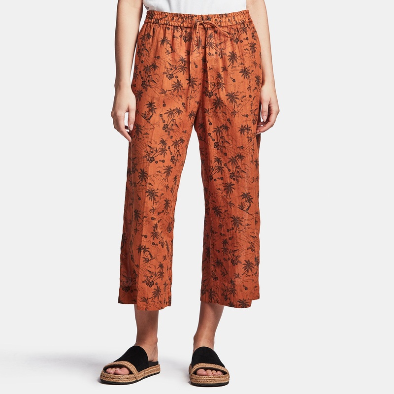 Island Print Cropped Pant – Amber Island Print