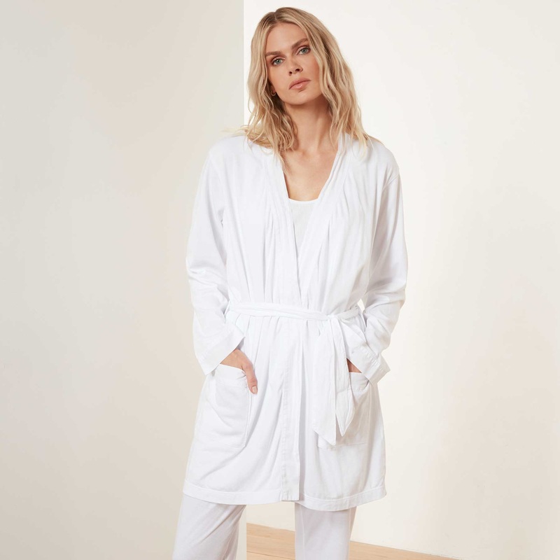 Jersey Robe – White