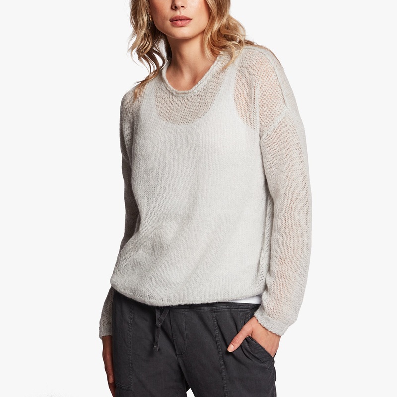 Loose Stitch Wool Cashmere Sweater – Mist