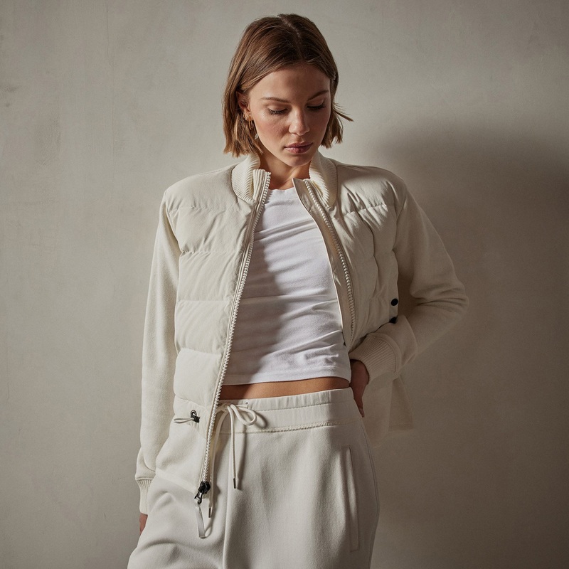 Mixed Media Jacket – Chalk