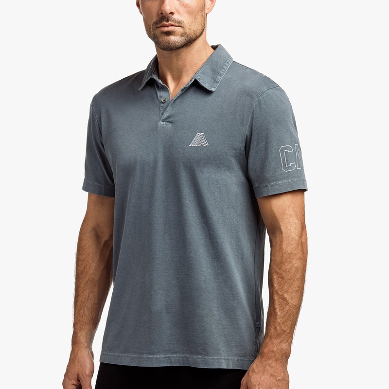 Sueded Jersey Mountain Graphic Polo – North Pigment