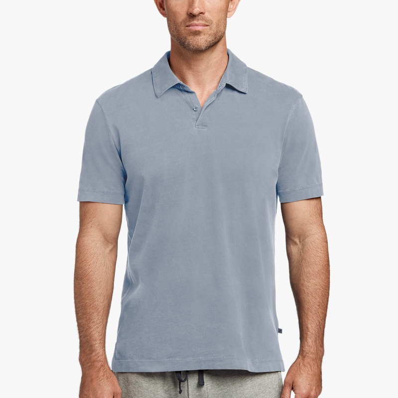 Sueded Jersey Polo – North Pigment