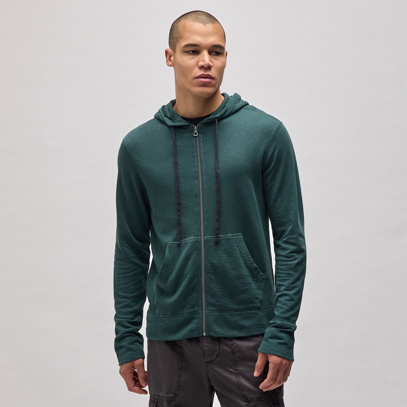 Vintage French Terry Zip Up Hoodie – Canopy Pigment