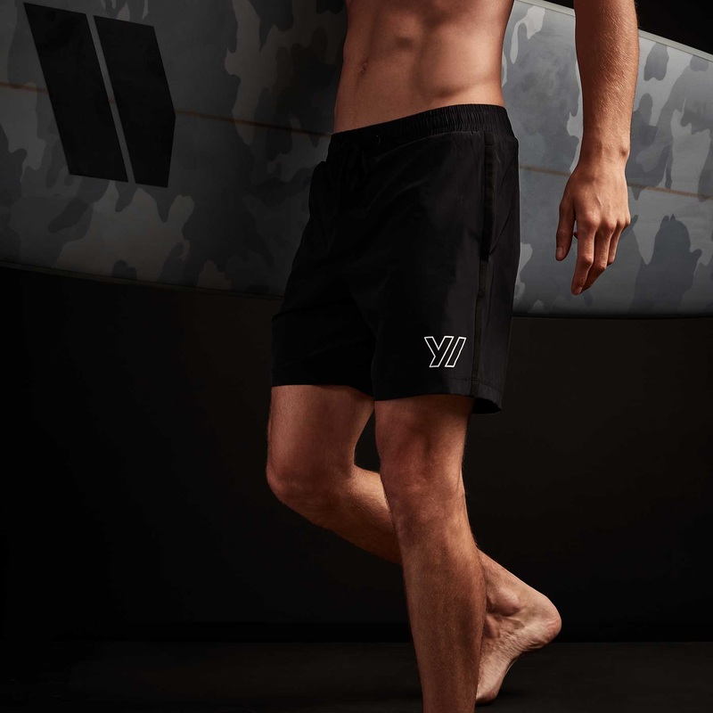Y/OSEMITE Logo Swim Short – Black/Black
